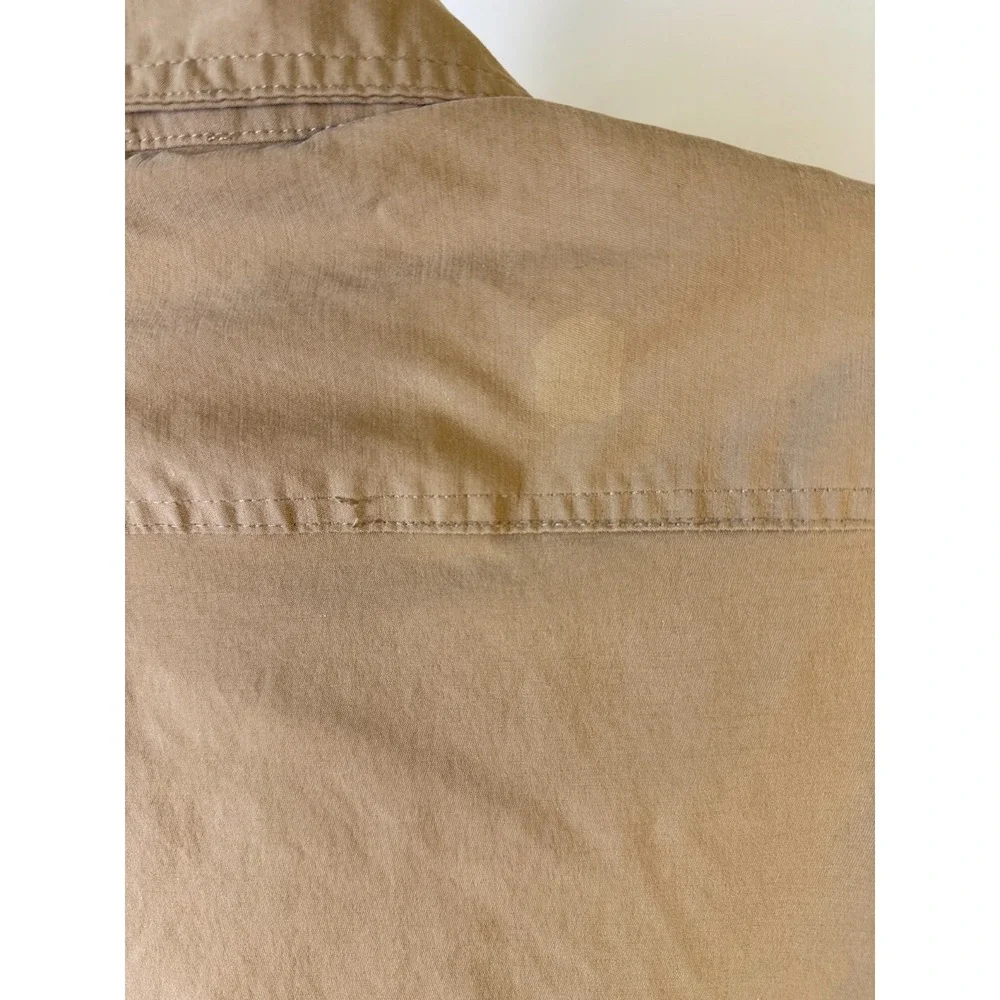 Eddie Bauer Mens S Voyager Fleece Blanket Aztec‎ Lined Jacket Tan Cowboy Western